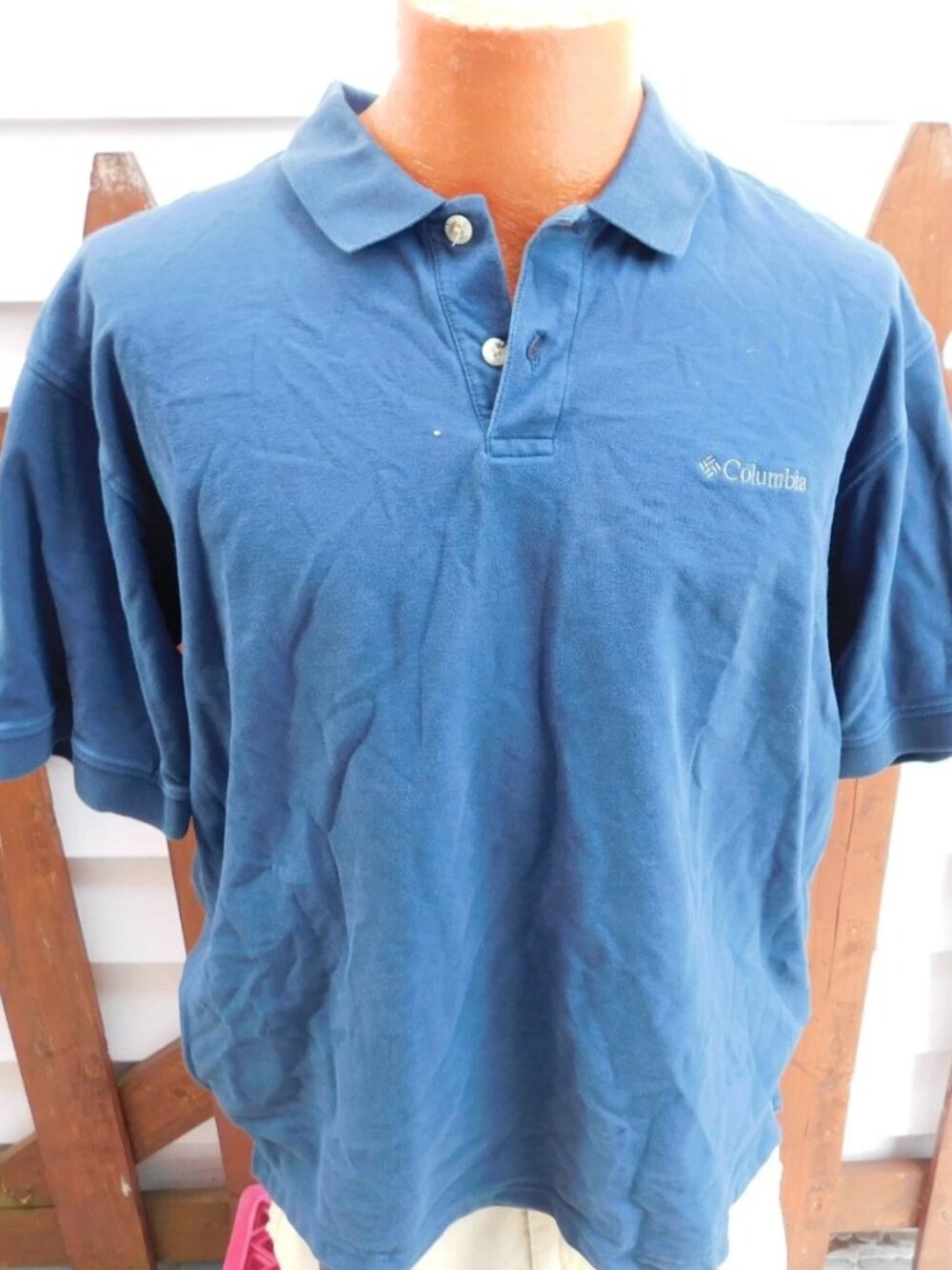 COLUMBIA GOLF Mens Shirt Size Large Polo